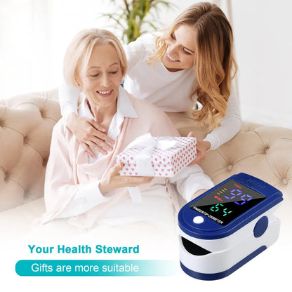 4-Color OLED Display Medical Digital Pulse Oximeter Finger Oximeter Heart Rate Monitor Spo2 Blood Oxygen Saturation Meter Sensor