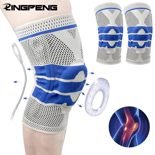 Knee Braces Knee Pain with Patella Gel Pad & Side Stabilizers for Men Women Knee Compression Sleeve for Any Sports Pain Relief